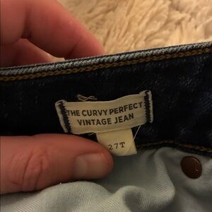 Madewell Straight Leg Jeans - Dark Blue